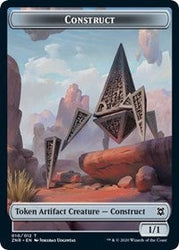 Construct // Kor Warrior Double-Sided Token [Zendikar Rising Tokens] Magic: The Gathering