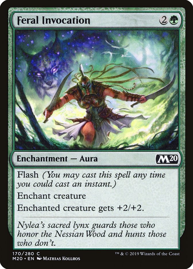 Feral Invocation [Core Set 2020] Magic: The Gathering