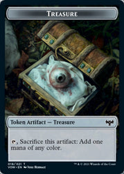Copy // Treasure Double-Sided Token [Innistrad: Crimson Vow Tokens] Magic: The Gathering
