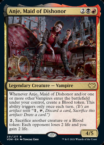 Anje, Maid of Dishonor [Innistrad: Crimson Vow] Magic: The Gathering