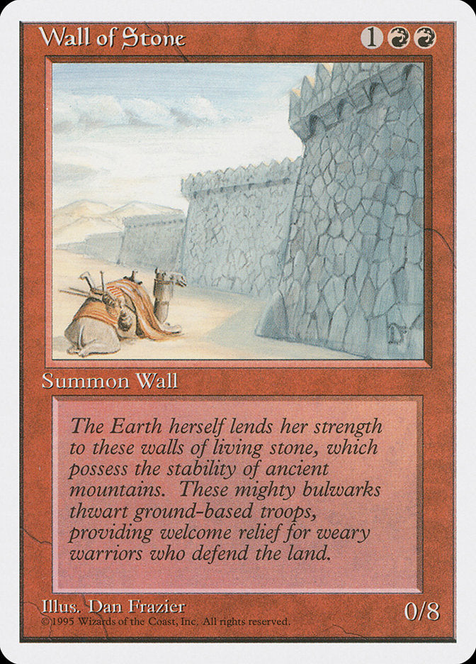 Wall of Stone [Fourth Edition] Magic: The Gathering