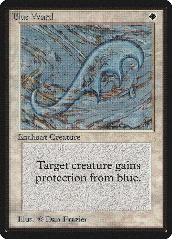 Blue Ward [Beta Edition] Magic: The Gathering