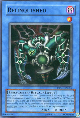 Relinquished [DLG1-EN055] Super Rare Yu-Gi-Oh!