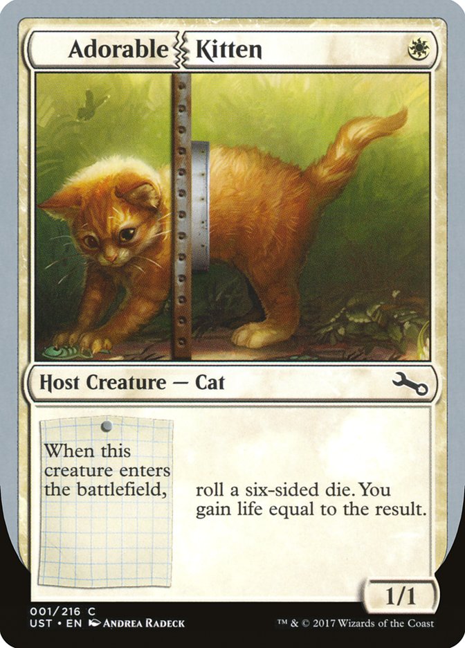 Adorable Kitten [Unstable] Magic: The Gathering