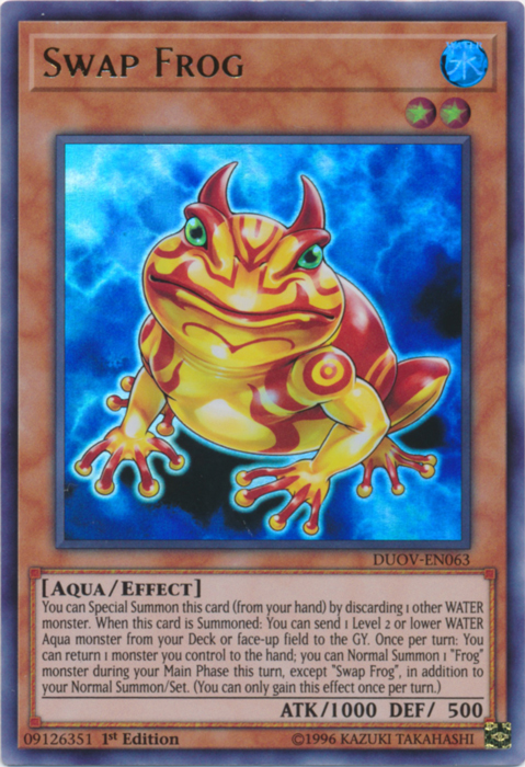 Swap Frog [DUOV-EN063] Ultra Rare Yu-Gi-Oh!
