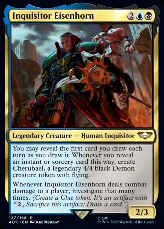 Inquisitor Eisenhorn (Surge Foil) [Warhammer 40,000] Magic: The Gathering