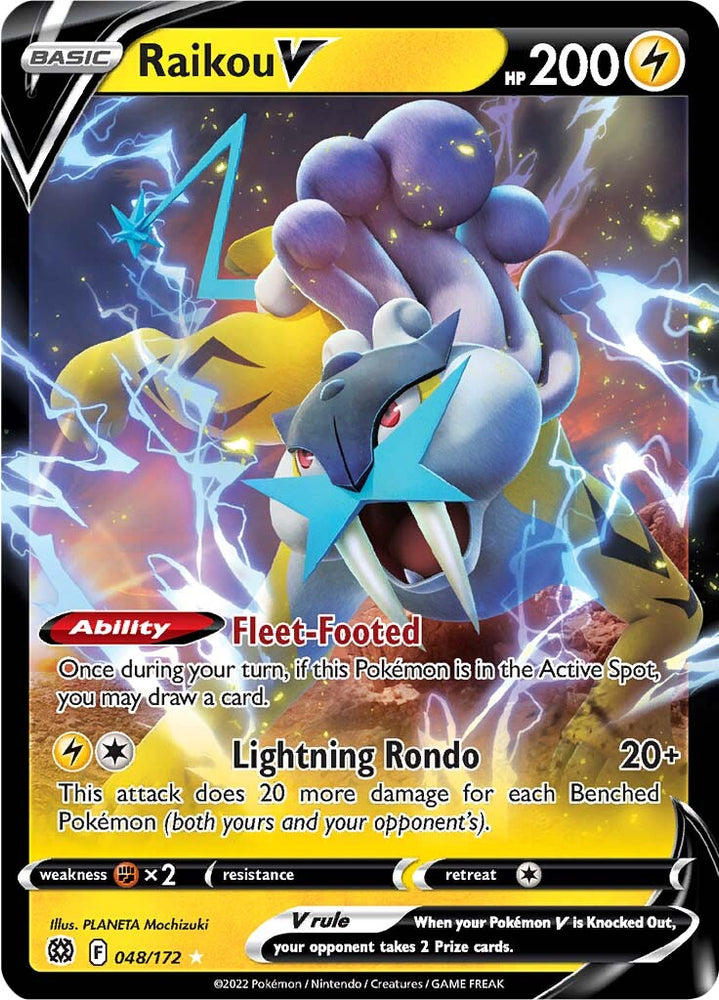 Raikou V (048/172) [Sword & Shield: Brilliant Stars] Pokémon