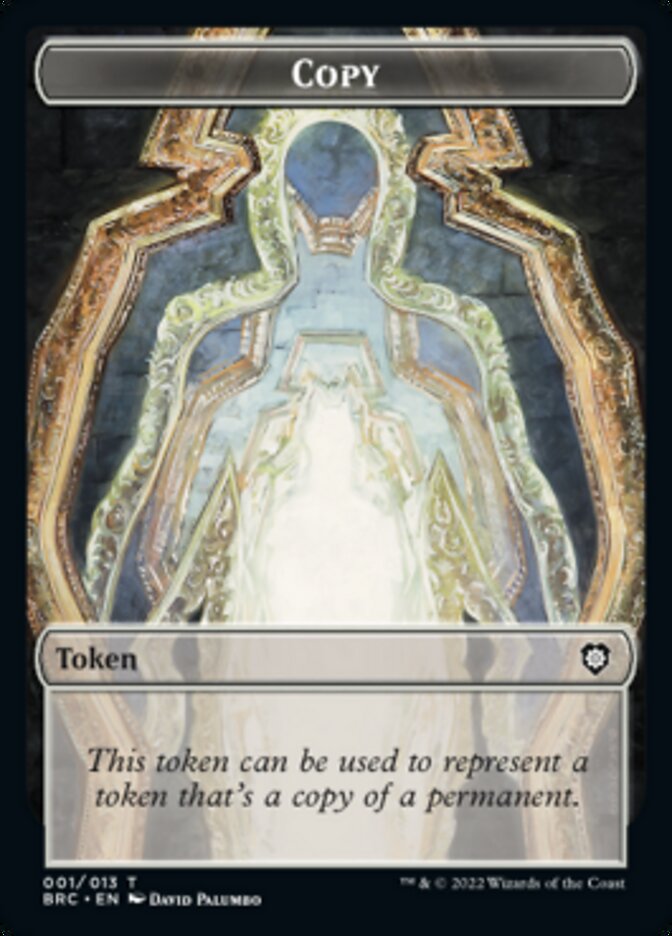 Copy // Thopter (006) Double-Sided Token [The Brothers' War Commander Tokens] Magic: The Gathering