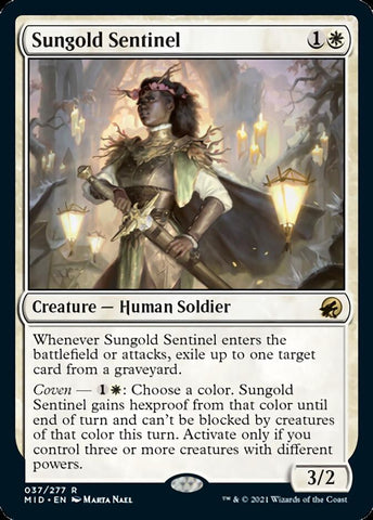 Sungold Sentinel [Innistrad: Midnight Hunt] Magic: The Gathering