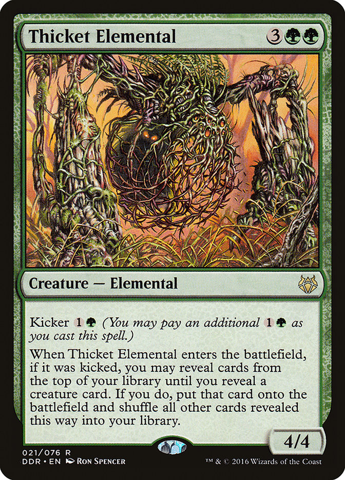 Thicket Elemental [Duel Decks: Nissa vs. Ob Nixilis] Magic: The Gathering