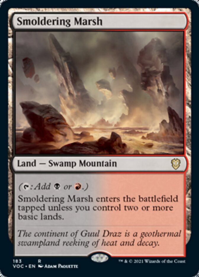 Smoldering Marsh [Innistrad: Crimson Vow Commander] Magic: The Gathering