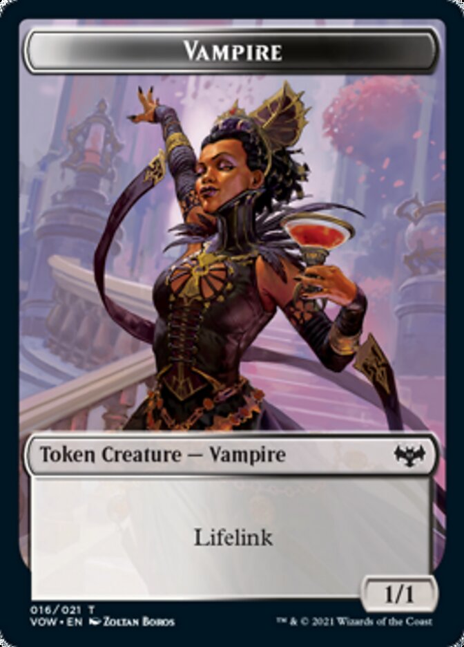 Vampire Token (016) [Innistrad: Crimson Vow Tokens] Magic: The Gathering