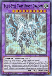 Blue-Eyes Twin Burst Dragon (Green) [LDS2-EN019] Ultra Rare Yu-Gi-Oh!