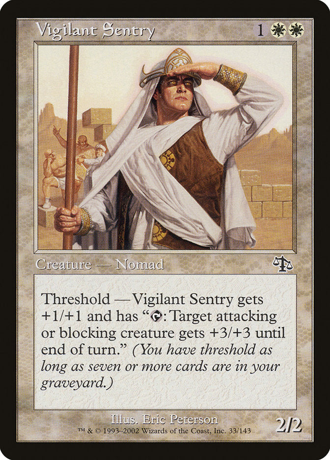 Vigilant Sentry [Judgment] Magic: The Gathering
