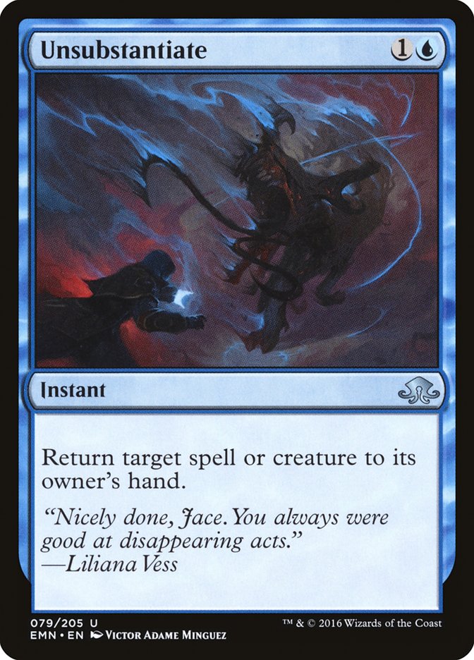 Unsubstantiate [Eldritch Moon] Magic: The Gathering