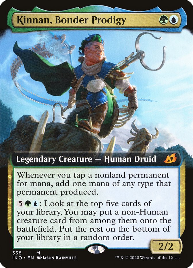 Kinnan, Bonder Prodigy (Extended Art) [Ikoria: Lair of Behemoths] Magic: The Gathering