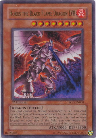 Horus the Black Flame Dragon LV8 [SOD-EN008] Ultra Rare Yu-Gi-Oh!