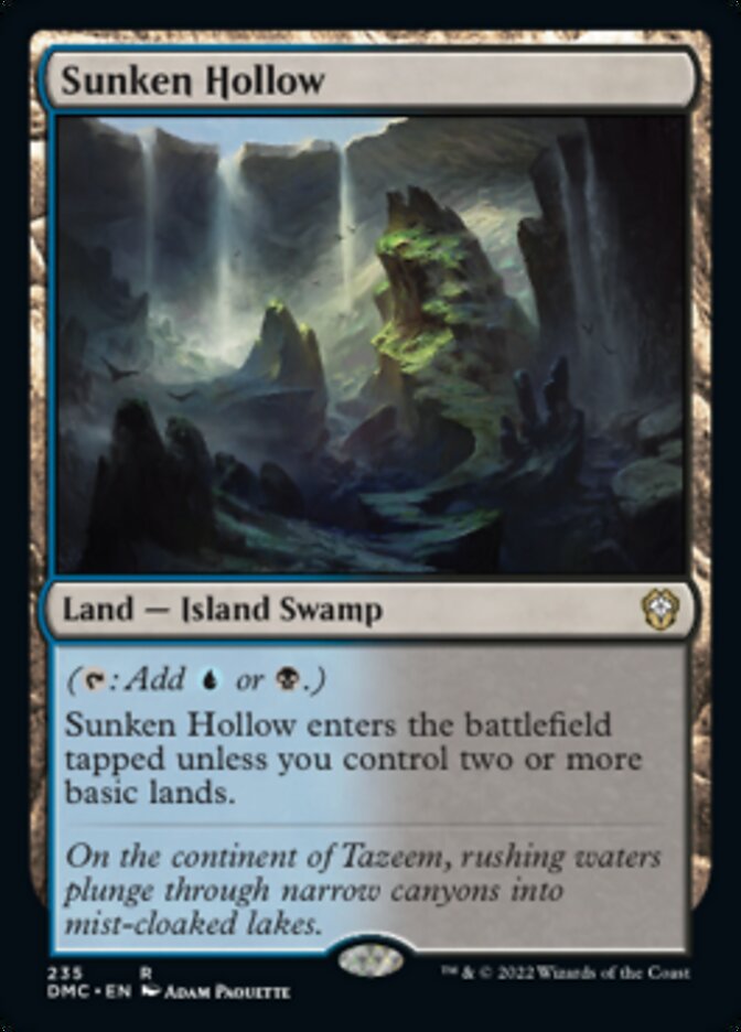 Sunken Hollow [Dominaria United Commander] Magic: The Gathering