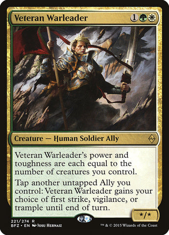 Veteran Warleader [Battle for Zendikar] Magic: The Gathering
