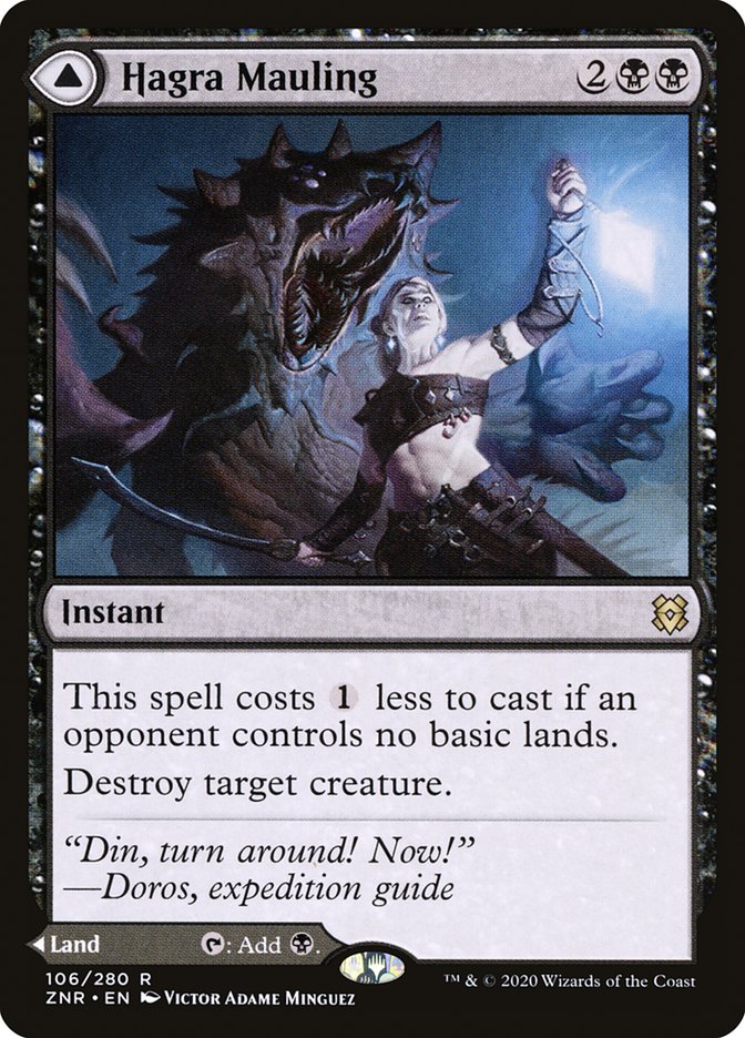Hagra Mauling // Hagra Broodpit [Zendikar Rising] Magic: The Gathering