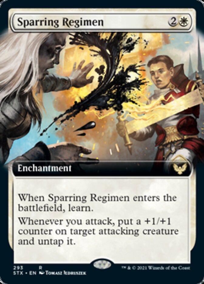Sparring Regimen (Extended Art) [Strixhaven: School of Mages] Magic: The Gathering
