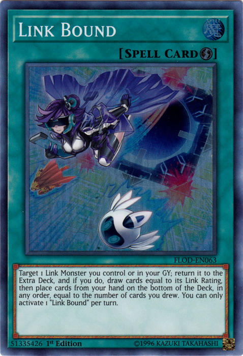Link Bound [FLOD-EN063] Super Rare Yu-Gi-Oh!