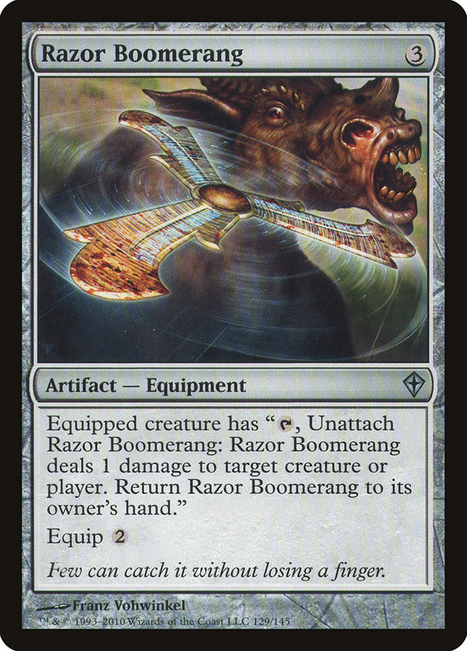 Razor Boomerang [Worldwake] Magic: The Gathering