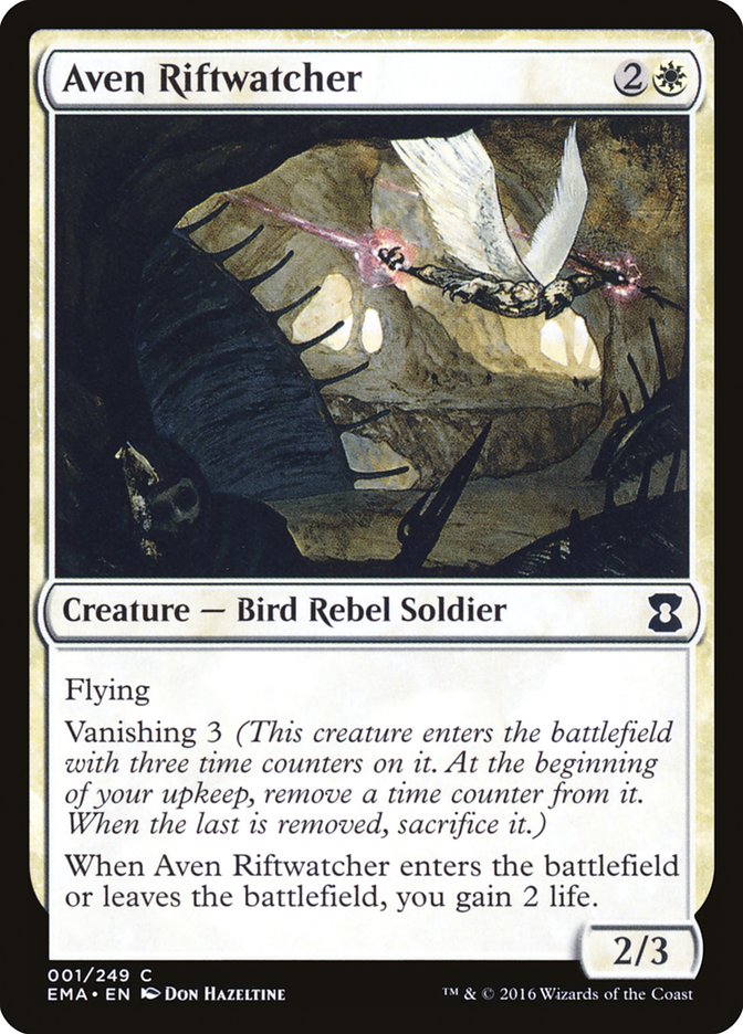 Aven Riftwatcher [Eternal Masters] Magic: The Gathering