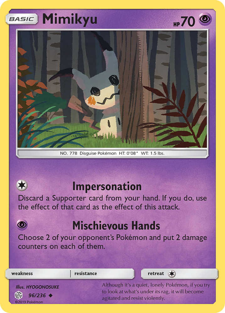 Mimikyu (96/236) [Sun & Moon: Cosmic Eclipse] Pokémon