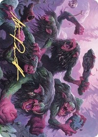 Hagi Mob Art Card (Gold-Stamped Signature) [Kaldheim Art Series] Magic: The Gathering