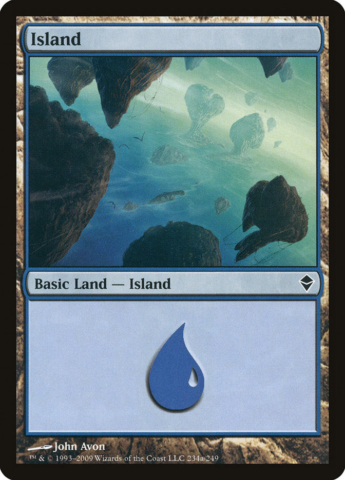 Island (234a) [Zendikar] Magic: The Gathering
