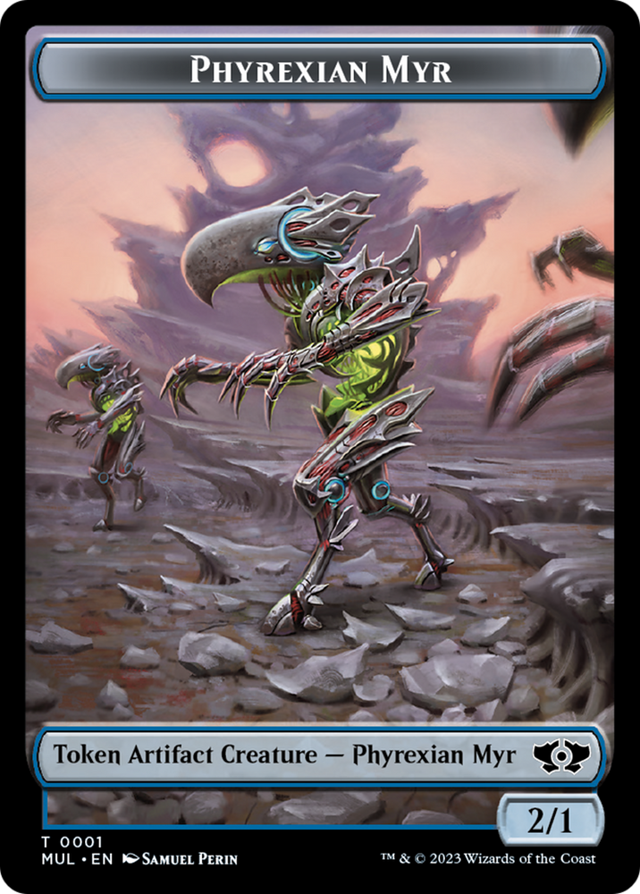 Phyrexian Myr Token [Multiverse Legends Tokens] Magic: The Gathering