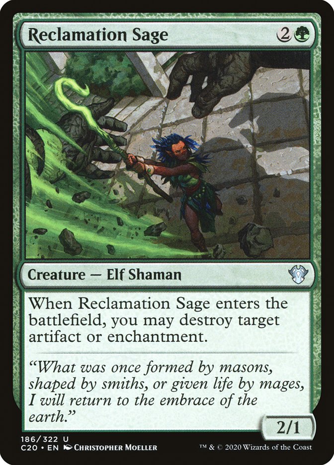 Reclamation Sage [Commander 2020] Magic: The Gathering