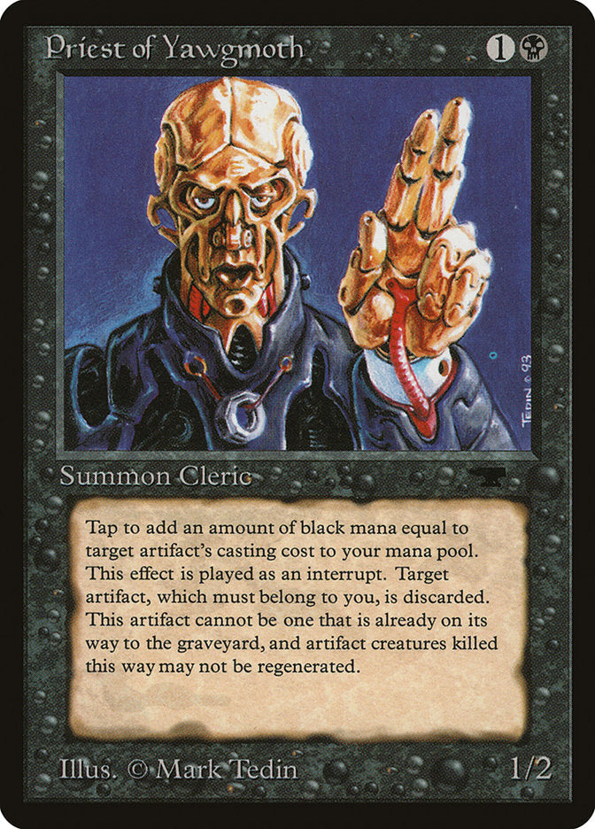 Priest of Yawgmoth [Antiquities] Magic: The Gathering