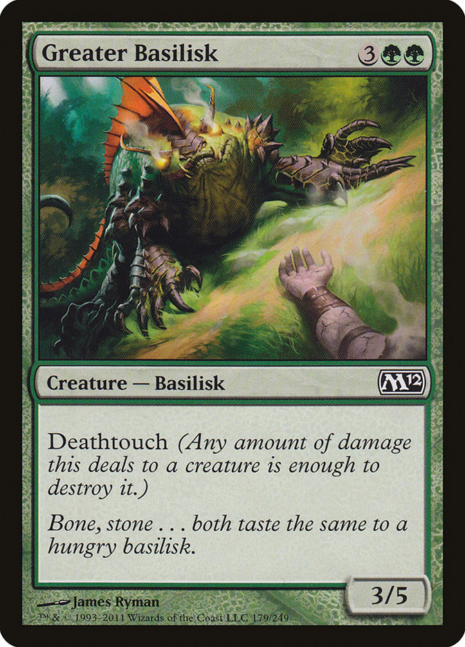 Greater Basilisk [Magic 2012] Magic: The Gathering
