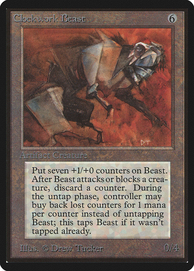 Clockwork Beast [Beta Edition] Magic: The Gathering