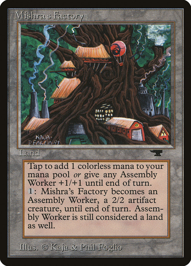 Mishra's Factory (Dark Green Background) [Antiquities] Magic: The Gathering