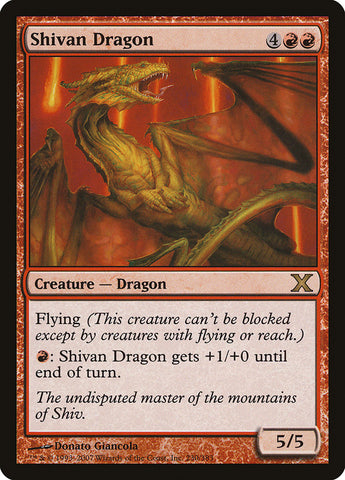 Shivan Dragon [Tenth Edition] Magic: The Gathering