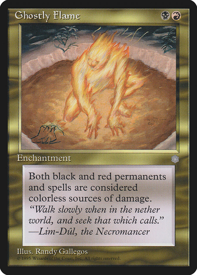 Ghostly Flame [Ice Age] Magic: The Gathering