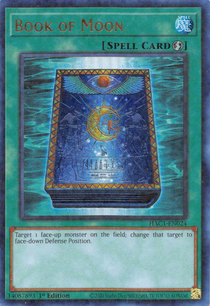 Book of Moon (Duel Terminal) [HAC1-EN024] Parallel Rare Yu-Gi-Oh!