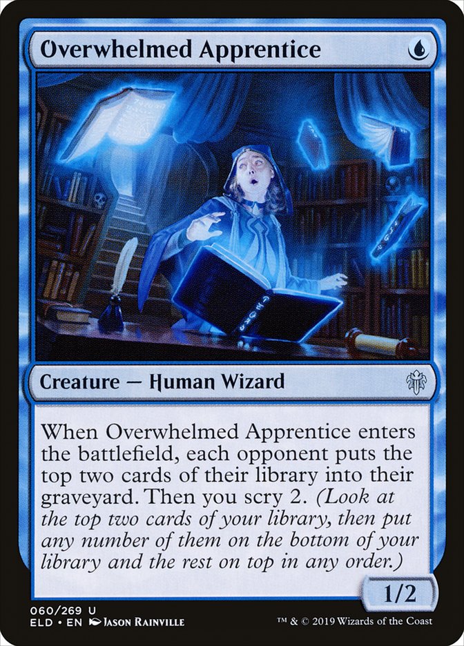 Overwhelmed Apprentice [Throne of Eldraine] Magic: The Gathering