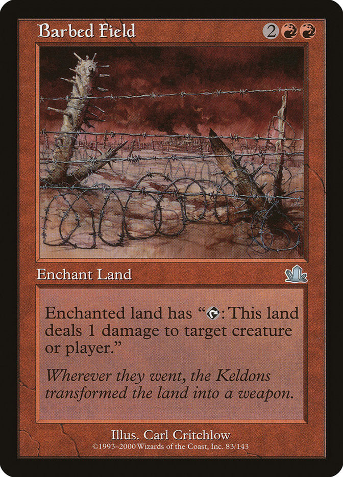 Barbed Field [Prophecy] Magic: The Gathering