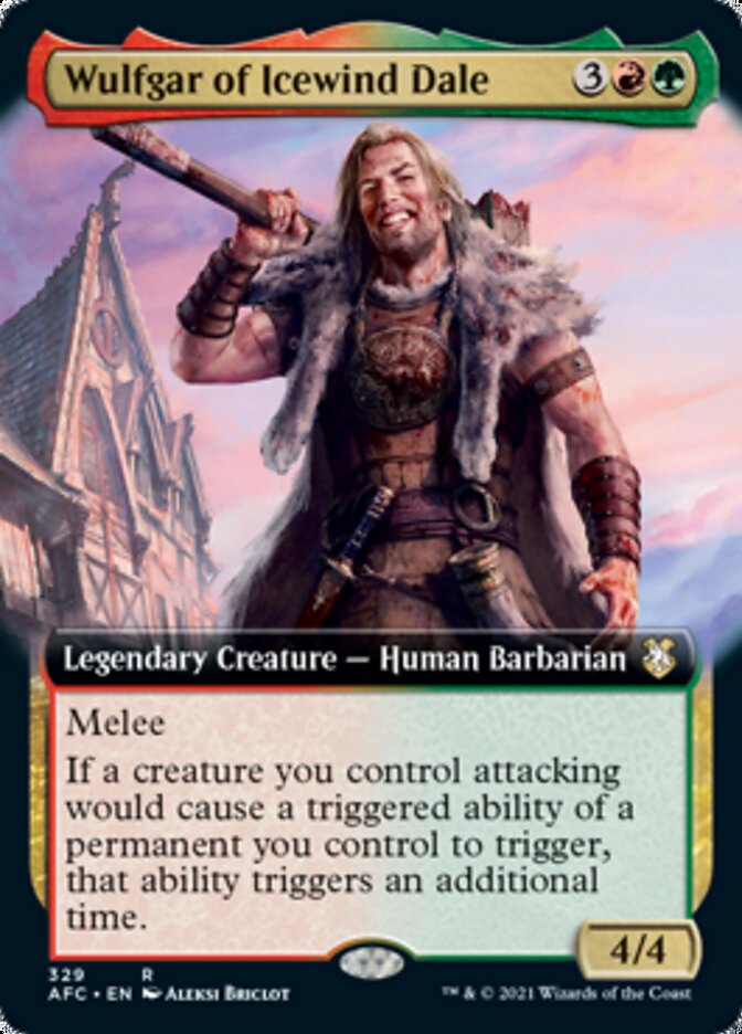 Wulfgar of Icewind Dale (Extended Art) [Dungeons & Dragons: Adventures in the Forgotten Realms Commander] Magic: The Gathering