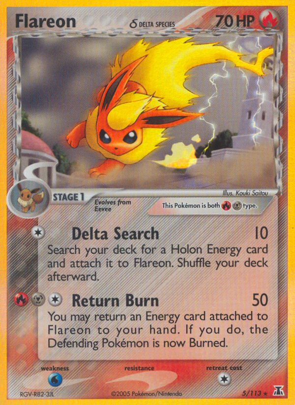 Flareon (5/113) (Delta Species) [EX: Delta Species] Pokémon