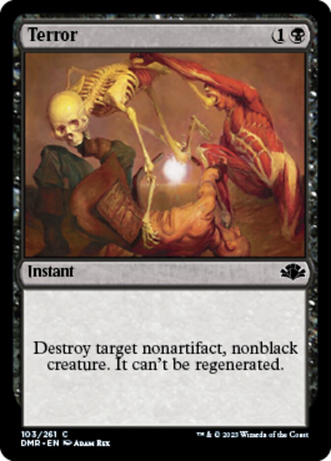 Terror [Dominaria Remastered] Magic: The Gathering