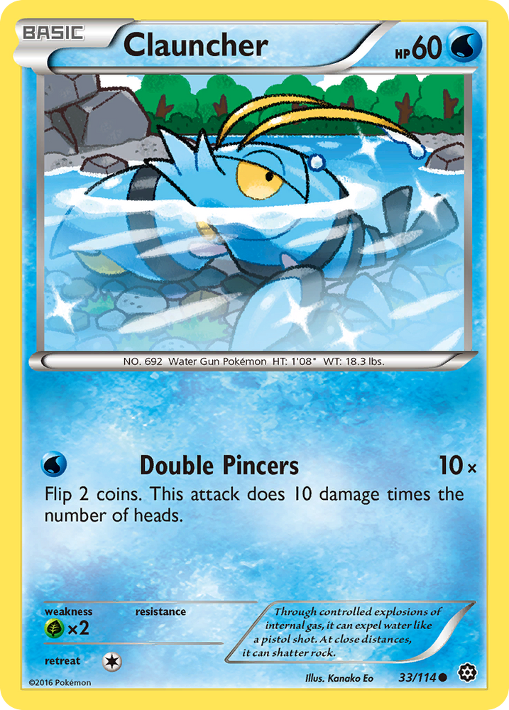 Clauncher (33/114) [XY: Steam Siege] Pokémon