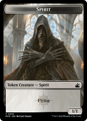 Spirit (0018) // Bird Illusion Double-Sided Token [Ravnica Remastered Tokens] Magic: The Gathering