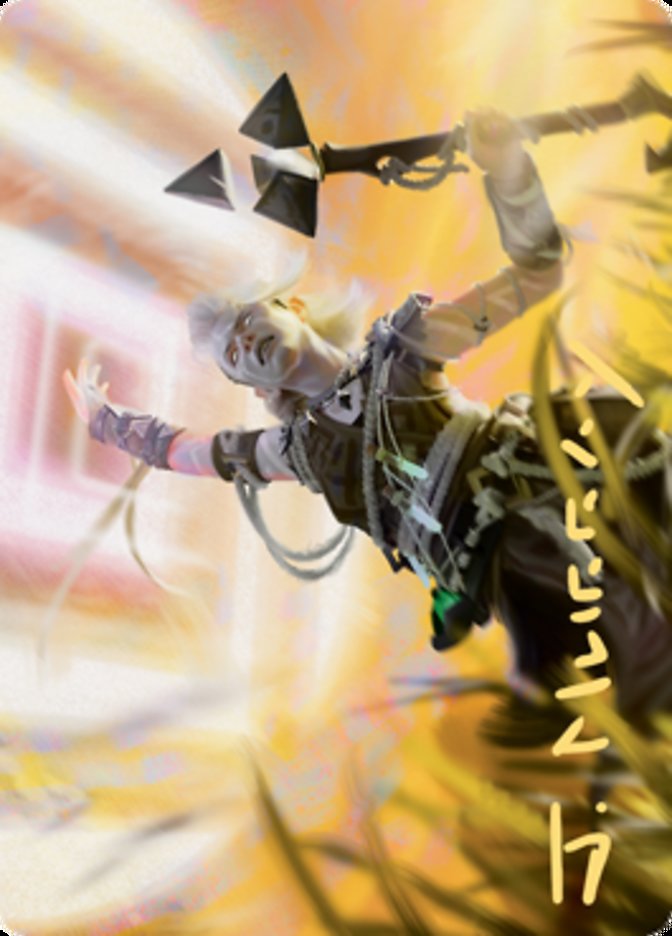 Kor Celebrant Art Card (Gold-Stamped Signature) [Zendikar Rising Art Series] Magic: The Gathering