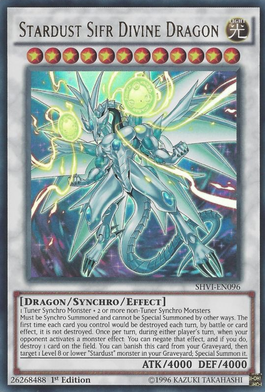 Stardust Sifr Divine Dragon [SHVI-EN096] Ultra Rare Yu-Gi-Oh!
