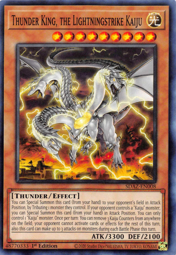 Thunder King, the Lightningstrike Kaiju [SDAZ-EN008] Common Yu-Gi-Oh!